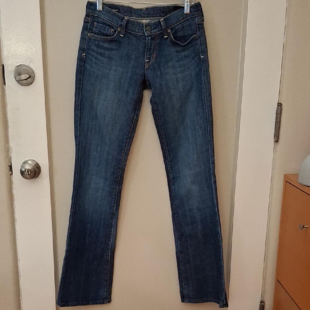 Citizens Of Humanity Classic Blue Women's Low Waist Bootcut Jeans_1